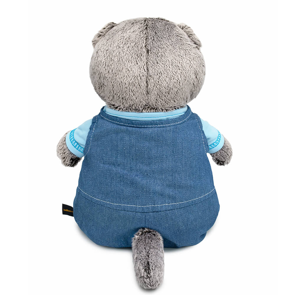 Basik the cat in a 'Denim' jumpsuit Basik the cat in a 'Denim' jumpsuit