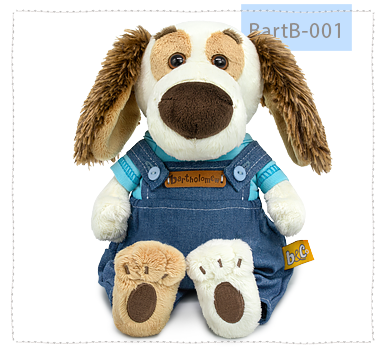 Bartholomew baby in a 'Denim' jumpsuit