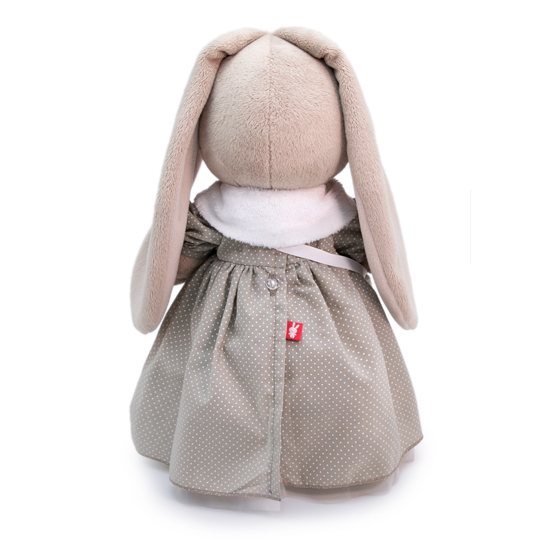 in dress and with an owl bag