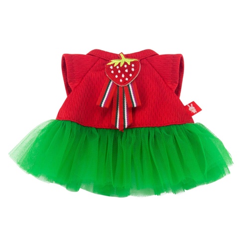 Combined dress with strawberry