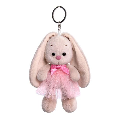 Key ring Zaika Mi in a pink skirt and with a bow