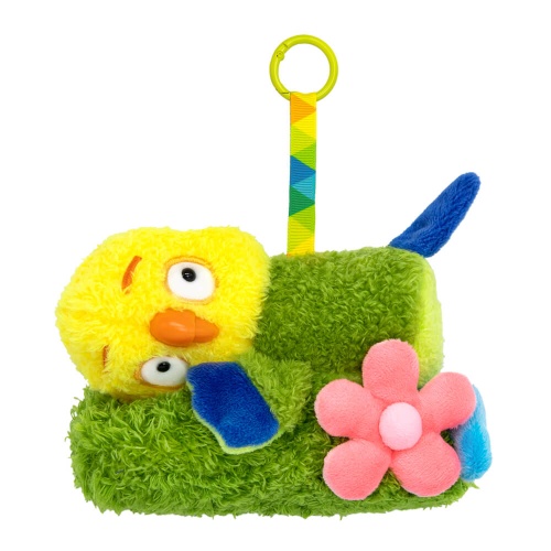 The parrot Lyutik on the grass 