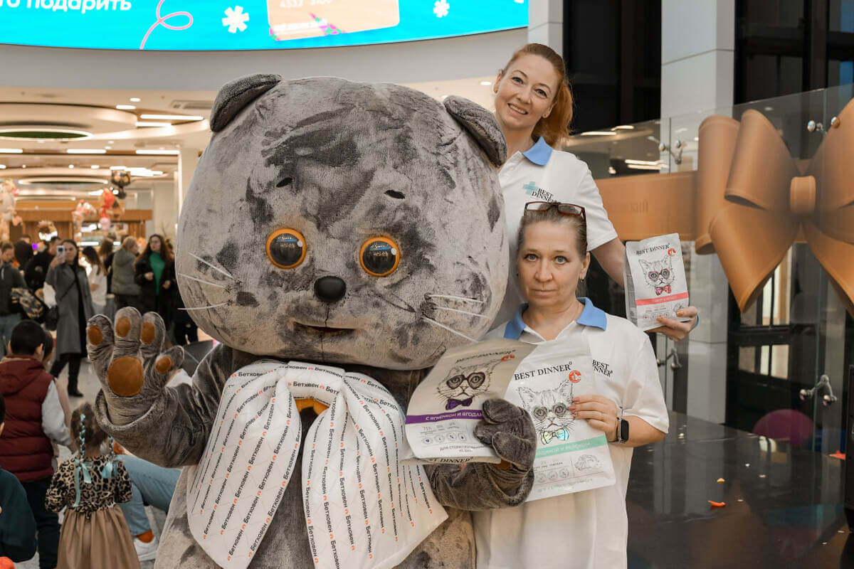 ZOO FESTIVAL at the Shchelkovsky Shopping Center: Cat Basik visiting 'Beethoven' ZOO FESTIVAL at the Shchelkovsky Shopping Center: Cat Basik visiting 'Beethoven'