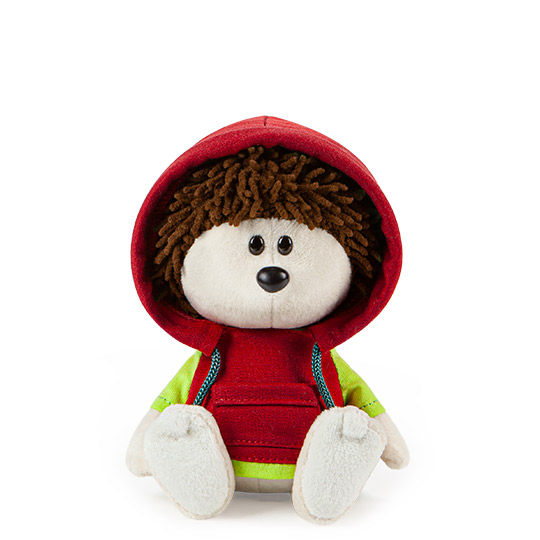 Hedgehog Igosha the in a red sweatshirt