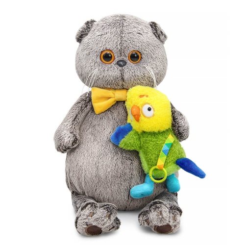 The cat Basik with the parrot Lyutik