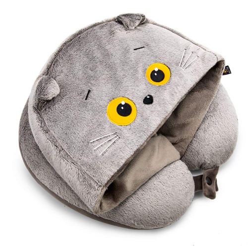 Cat Basik neck pillow with hood