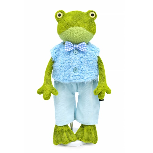 Zhorik Kvakovsky Frog toy in a fur vest