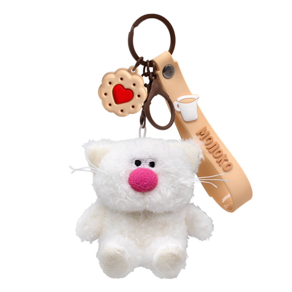 Keychain Milk with pendant "Valentine"