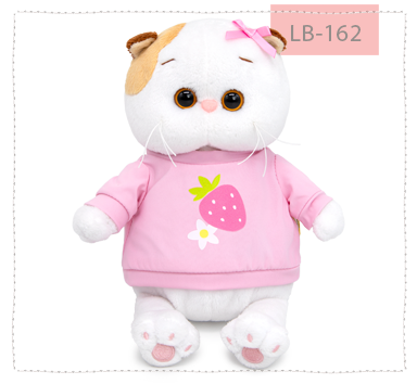 Li-Li baby in a sweatshirt with berry and floral print