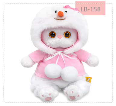Kitten Li-Li baby in a 'Snowman' outfit
