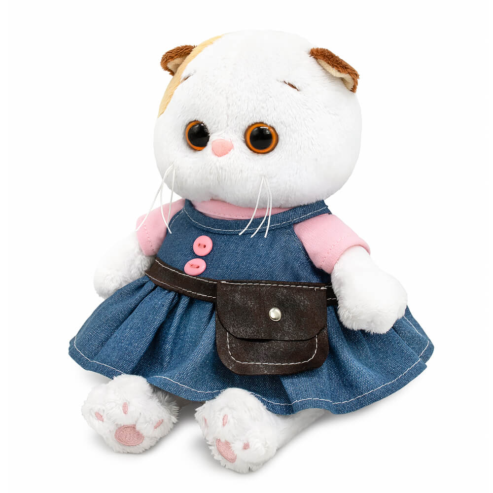 Kitten Li-Li baby in a 'Denim' sundress Kitten Li-Li baby in a 'Denim' sundress