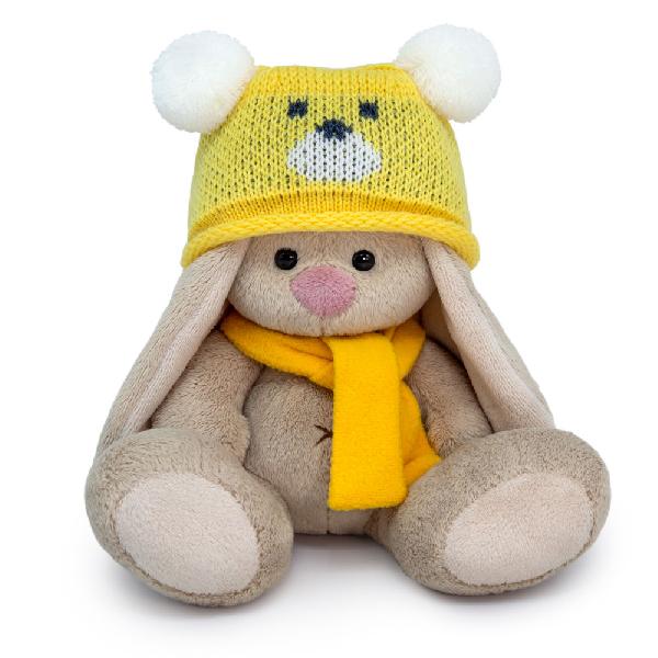 in a teddy bear hat