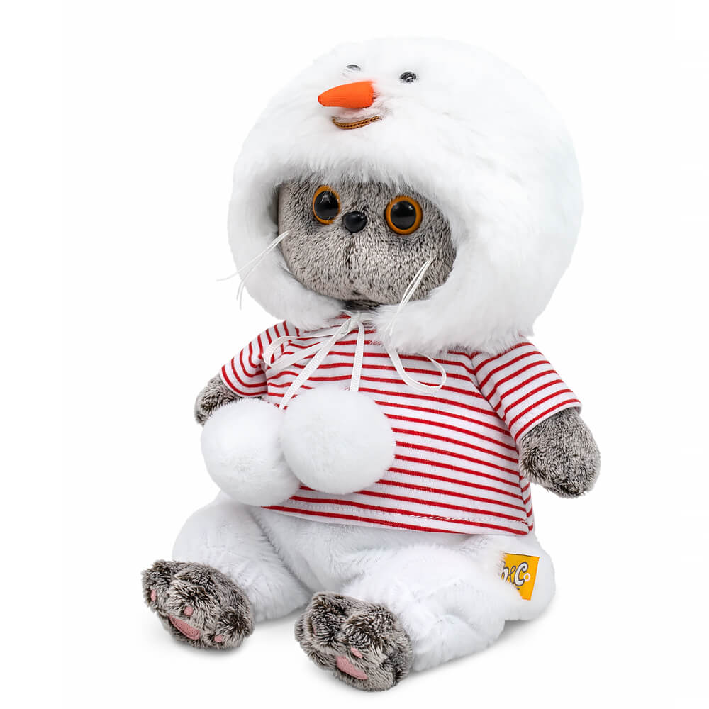 Cat Basik baby in a 'Snowman' costume Cat Basik baby in a 'Snowman' costume