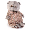 Silk pajamas with stripes