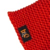 Orange knitted hat and scarf