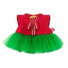 Combined dress with strawberry