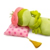 Jane Kvakovskaya with accessories for sleeping