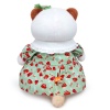 in a dress with fly agarics