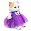 Li-Li in a dress with a bow tie