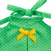 Dress green polka dots