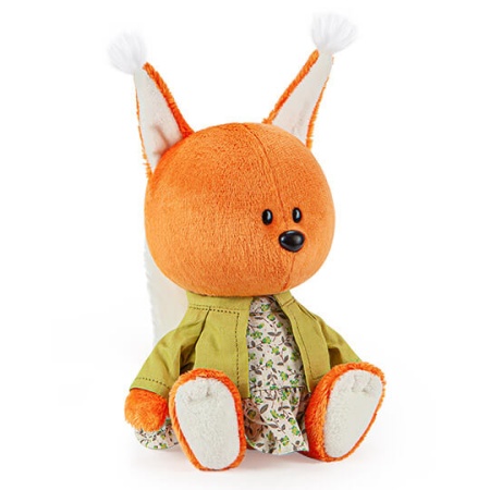 Squirrel Bika in a dress and jacket