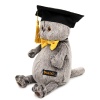 Cat Basik wearing an academic cap
