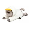 Cat Basik in a "Goose" hoodie (lying down)