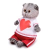 in a t-shirt with a heart