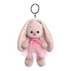 Key ring Zaika Mi in a pink skirt and with a bow