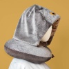 Cat Basik neck pillow with hood