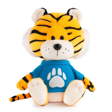 Tiger cub Tisha in a T-shirt