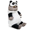 in a "Panda" jumpsuit