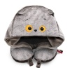 Cat Basik neck pillow with hood