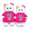 Li-Li kitty in a longsleeve with a cactus