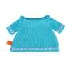 Blue knitted sweater