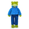 Frog toy Serge Kvakovsky in a fur jacket