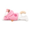 Cat Li-Li in a flower hoodie (reclining)