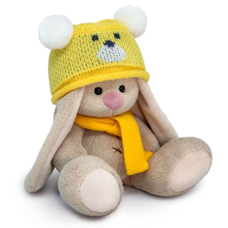 in a teddy bear hat