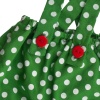 Green polka dot pants and warm scarf