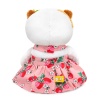 in a sundress with strawberries
