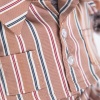 Silk pajamas with stripes