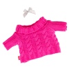 Sweater with braids pink