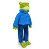 Frog toy Serge Kvakovsky in a fur jacket