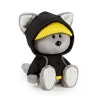 Wolf cub Voka in a black hood