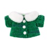 A jacket with a fur collar and a skirt