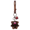 Keychain Espresso with pendant "Valentine"