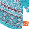 Blue knitted sweater