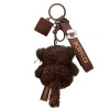 Keychain Espresso with pendant "Valentine"