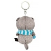 Key ring Basik in a striped scarf