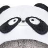 in a panda hat